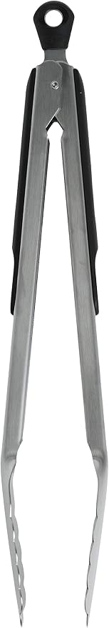 OXO Good Grips Etched Box Grater with Removable Zester + OXO Good Grips 12-Inch Stainless-Steel Locking Tongs Bundle