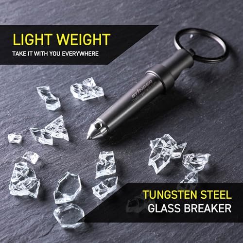 Stinger Multitool Keychain with Glass Breaker and Wine Bottle Opener