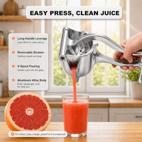 Aluminum Manual Citrus Juicer and Lemon Squeezer