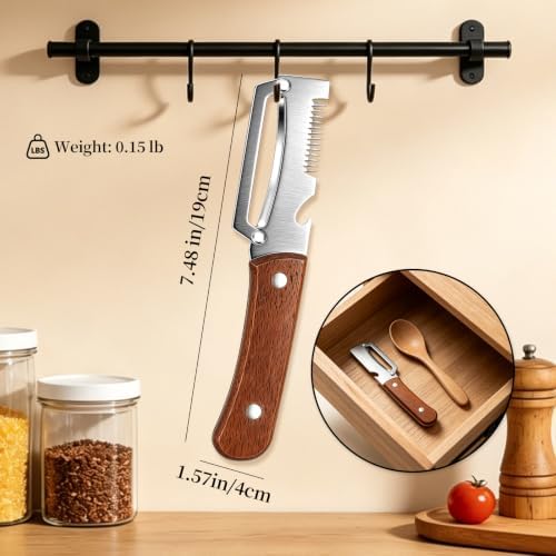 2 PCS Multifunctional Vegetable Peeler for Kitchen, 4-in-1 Peeler Shredder