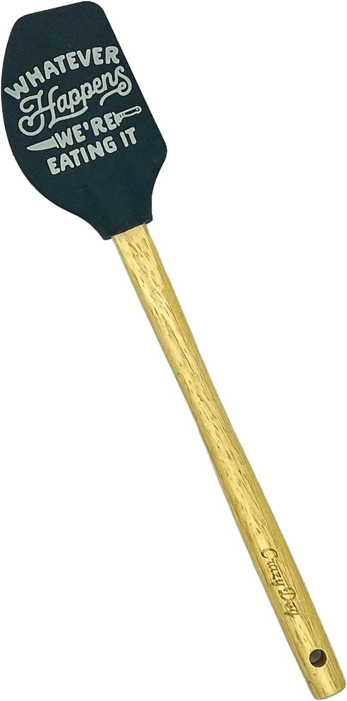 Spatula Whatever Happens Were Eating It Funny Bad Chef Jokes Cute | Kitchen Gear, Baking Tools, Funny Silicone Scraper Spatula, Graphic , Cool Food, Sarcastic, Sturdy Wood, Novelty Spatulas for