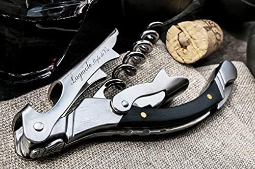 Laguiole Style de Vie corkscrew, bottle opener with foil cutter, ebony