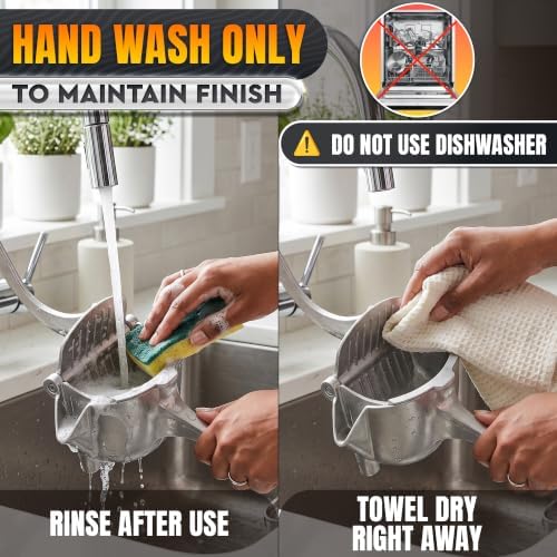 Hand Juicer Squeezer, Large 20 oz Aluminum Bowl with Pour Spout