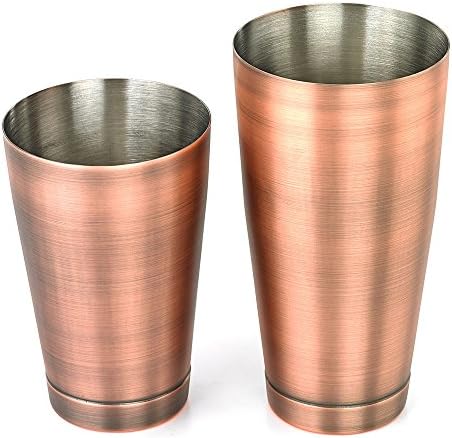 Barfly Cocktail Tin, Set (18 oz and 28 oz), Antique Copper