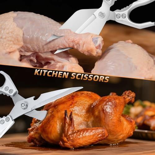 Kitchen Shears Set – Ultra Sharp Meat Scissors Dishwasher Safe