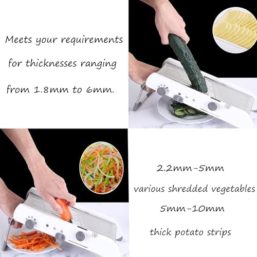 Mandoline Slicer For Kitchen, Vegetable Chopper, Vegetable/Potato/Veggie/Cheese/Tomato/Onion Manual Slicer, Multi-Functional Vegetable Manual Slicer And Cutter For Your Kitchen.