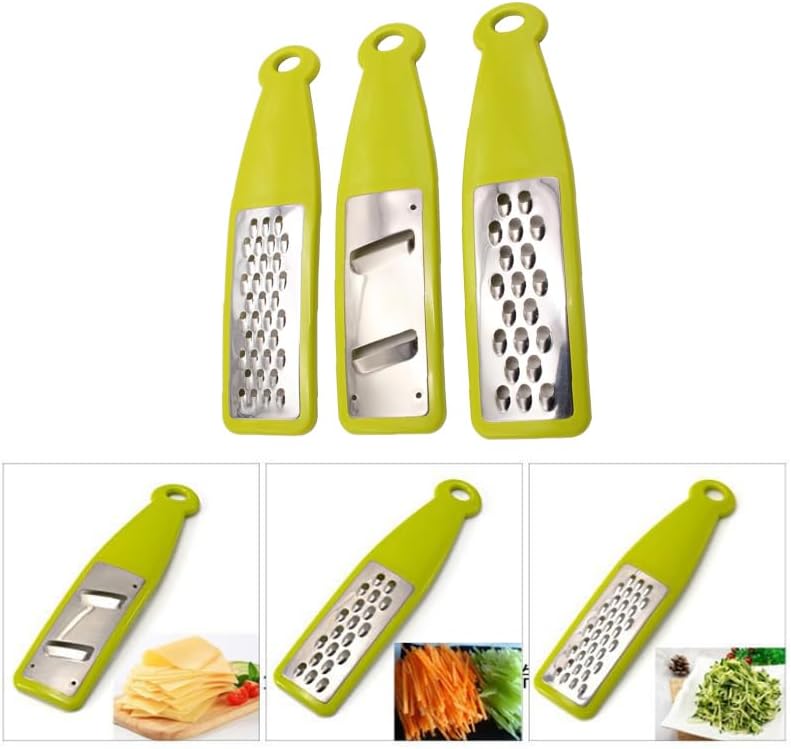 ARFUKA Vegetable Chopper Slicer Vegetable Cutter Handheld Food Slicer Mini Multi Blade Potato Veggie Cutter Grater Onion Chopper Food Salad Chopper Potato Slicer Green Pack of 3