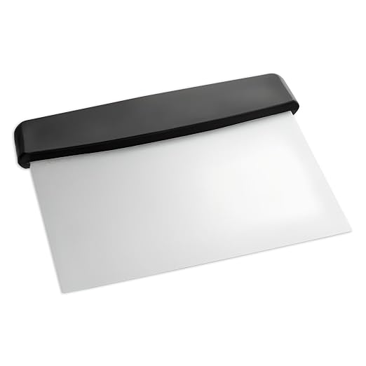 OCS Parts 6-Inch Stainless Steel Dough Cutter and Bench Scraper | Black Handle | Cutter for Pizza Dough, Bread, and Pastry Dough | Multipurpose Kitchen Utensil