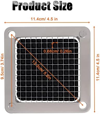 1/4" Replacement Dicer Chopper Blade with Pusher Block