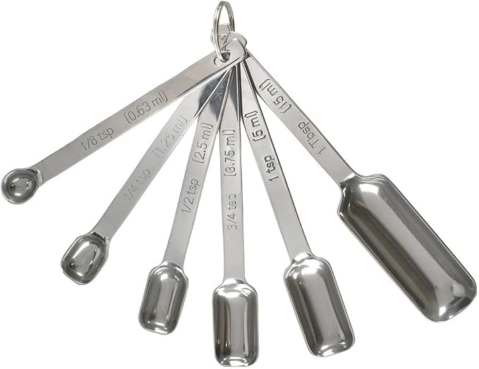 MASTER CLASS - 6-in-1 Milliliter Rectangular Measuring Spoon, Stainless Steel