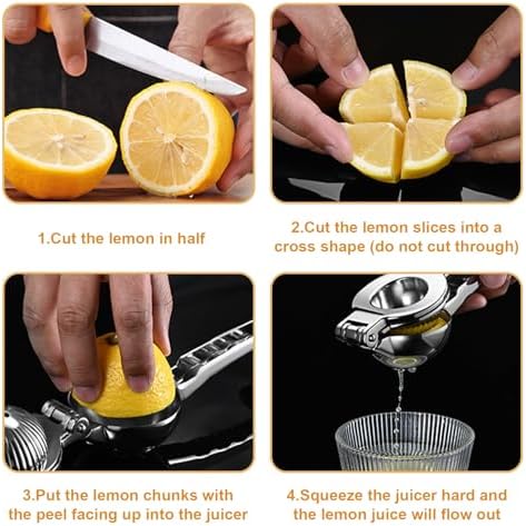 Stainless steel metal handheld manual juicer