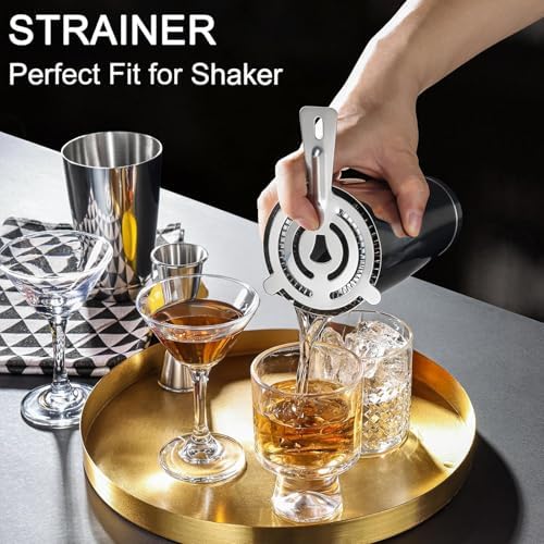 WOTOR Boston Cocktail Shaker Set, 18 oz & 28 oz, Stainless Steel (Silver)