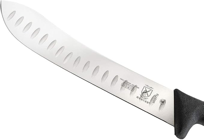 Mercer Culinary BPX M13718 Granton Edge American Butcher Knife, 10-Inch, Granton American Butcher Knife