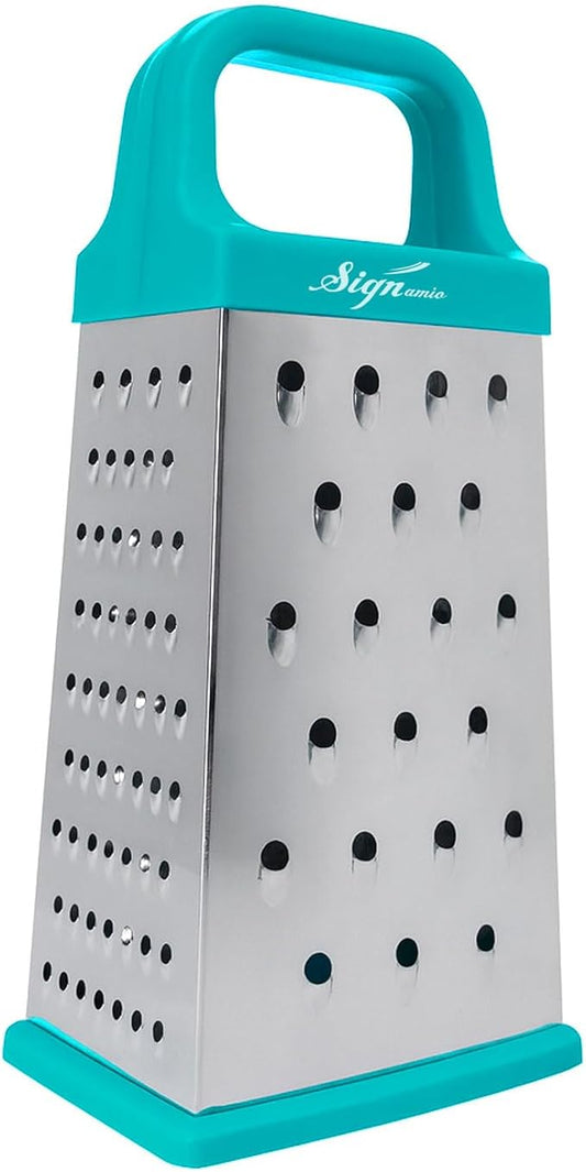 Signamio 5 in 1 Grater Stainless Steel Box, Vegetable Slicer for Kitchen - Multi-Function Carrot Grater Machine, Premium Stainless Steel Design for Effortless and Efficient Food Preparation