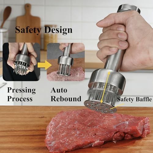 AFAN Stainless Steel Meat Tenderizer Tool with 21 Needles