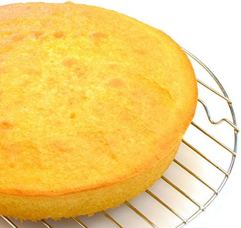 Patelai 5 Pieces Round Cooling Rack Circular Wire Rack 12/10 / 9/7 / 6 Stainless Steel Round Baking and Cooling Steaming Cake Rack