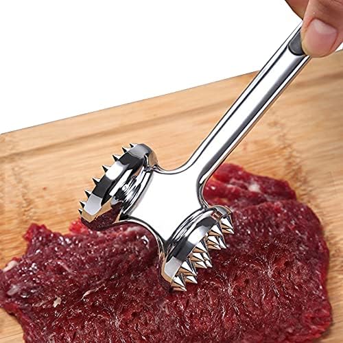 Meech Double-Sided Meat Hammer Meat Tenderizer Machine Beef Meat Tenderizer Hammer Silver Easy to Clean