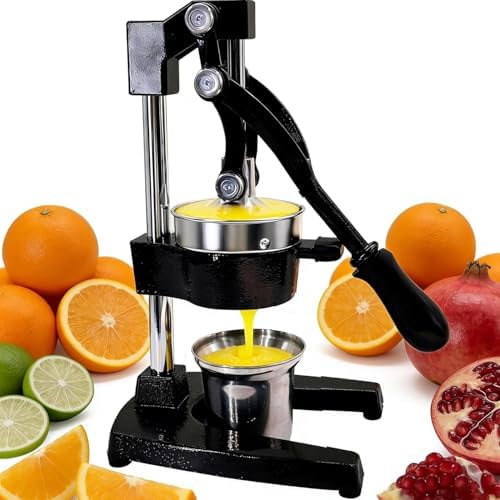 Manual Citrus Juicer, Cast Iron Lemon Squeezer for Orange Lime