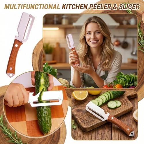 Kitchen Multi-Function Stainless Steel Thickened Fruit Peeler Knife Multifunctional Peeler – Kitchen-Grade Potato Peeler