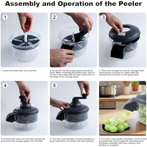 Grape Peeler Hand Crank Peeler Ideal for Tomatoes Small Potatoes Garlic