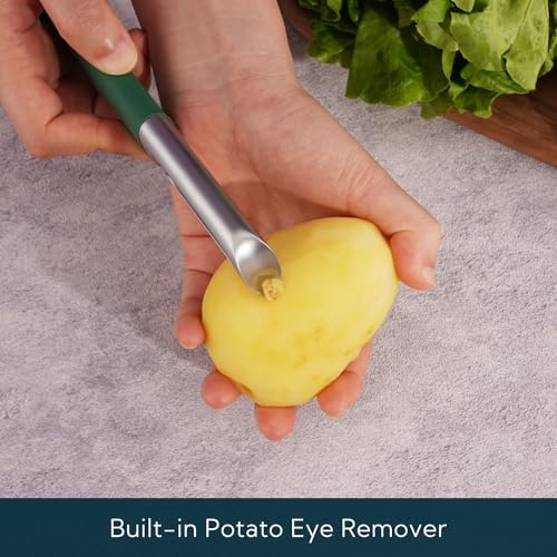 KITCHENDAO Swivel Vegetable Potato Peeler for Kitchen, Japanese 420J2 Stainless Steel Sharp Blade