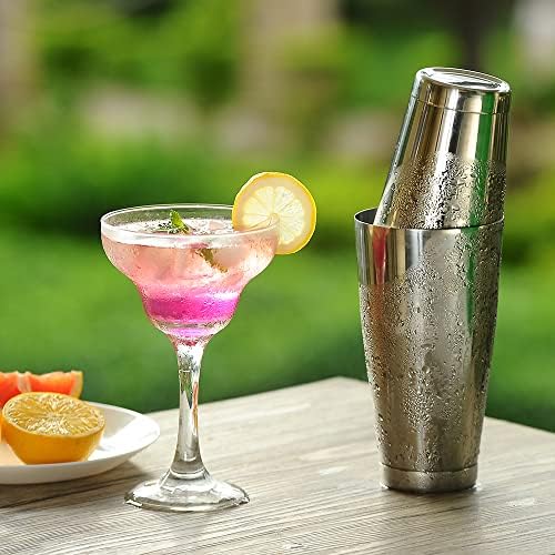 Boston Shaker with Strainer Bunddle, Bar Shaker Tins for Bartender Bartending, Cocktail Shaker Set