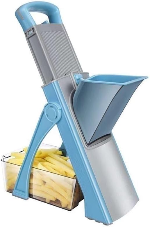 Mandoline Slicer Plus, Adjustable Vegetable Food Chopper Potato Fries Cutter, Detachable Blade, Kitchen Chopping Artifact，Kitchen Veggie Chopper