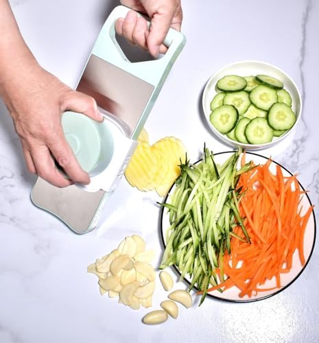 NACOLUS 6-Blade Mandoline Slicer for Kitchen,Handheld Vegetable Slicer