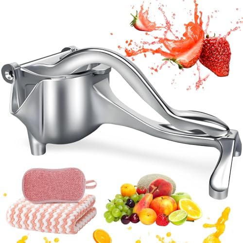 Aluminum alloy Juicer Hand Press-Heavy Duty Hand Juicer Manual Juicer Handheld Squeezer Press For Lemon Pomegranate Orange-Kitchen Tool (7 * 2.95 inch)