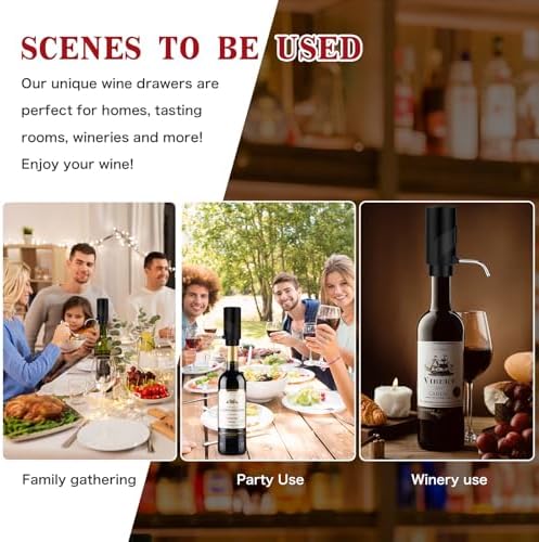 BLUBYEES Electric Wine Aerator and Automatic Wine Dispenser