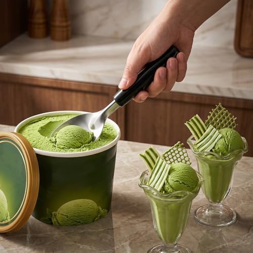 6 Pack Ice Cream Spade Heavy Duty - Stainless Steel Flat Ice Cream Scoop, Scooper for Hard or Creamy Dessert Spade Butter Cutter