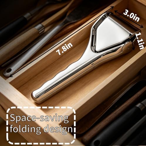 Lemon Squeezer Stainless Steel & Zesters,Stainless Steel Lemon Juicer.Flat, Foldable, Space-Saving Manual Juicer Hand Press with Seed Filter Function,Lime Squeezer,citrus peeler for cocktails