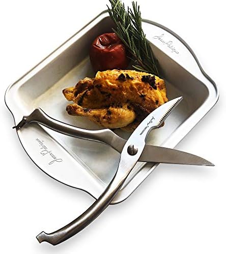 Jean-Patrique Professional Kitchen Shears for Poultry - Stainless Steel Sharp Scissors for Heavy Duty Kitchen Tasks - Dishwasher Safe & Comfortable Grip