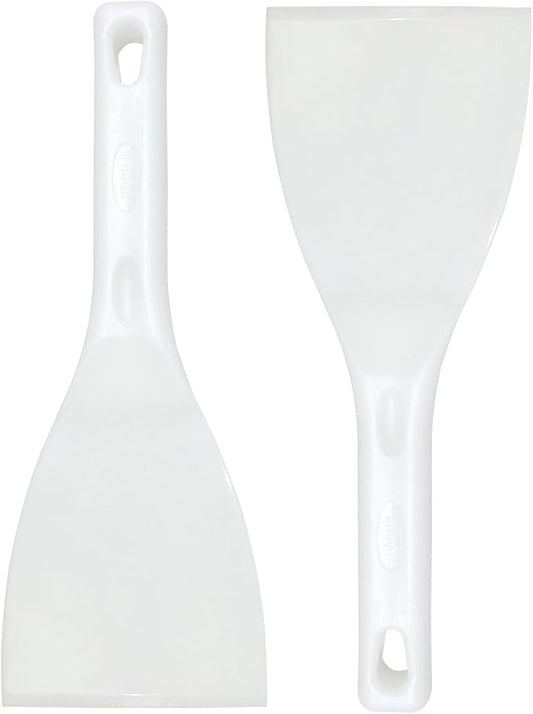 LRui Kitchen Professional Pizza Dough Scraper dough spatula,plastic flexible strip handle dough scraper（2 pack)