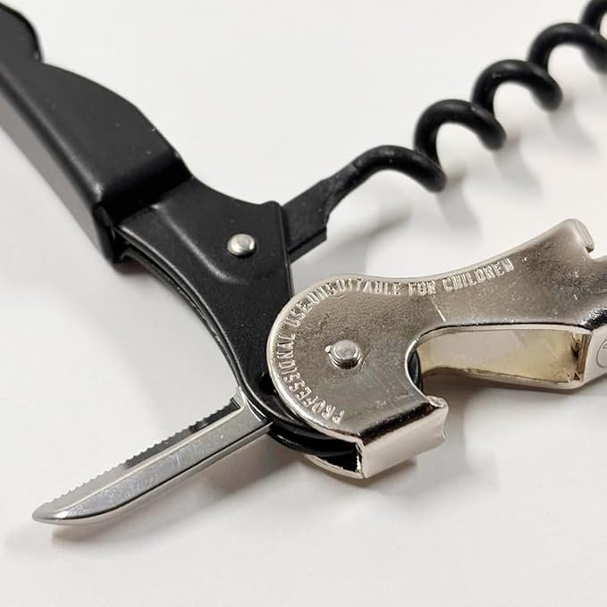 Pulltap’s Professional Double‑Hinged Waiter’s Corkscrew (Classic 500) – Luxury Sommelier‑Grade Wine Opener with Signature Pulltap’s Logo & Precision Foil Cutter