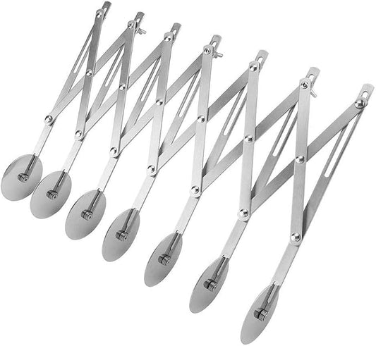 Fdit Folding Stainless Steel Pizza Roller Cutter Wheel Pastry Kitchen bakery Tool