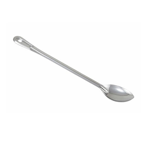 Winco Stainless Steel Basting Spoon, Solid, 21", 1.5mm