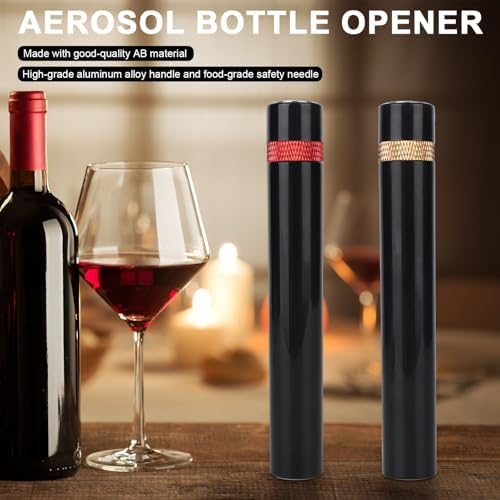 2pcs Wine Bottle Opener, Needle Wine Opener Keys Corkscrew Gifts Air Pressure Cork Pump Remover Tool Accessories for Home Restaurant Waiters Travel Party Essential