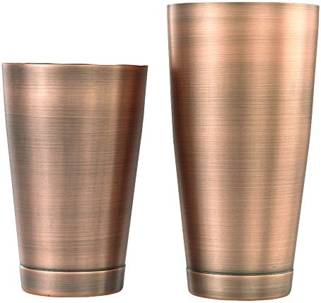 Barfly Cocktail Tin, Set (18 oz and 28 oz), Antique Copper