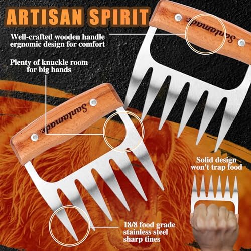 Stainless Steel Meat Shredder Claws