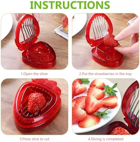stainless steel strawberry corer,strawberry slicer,strawberryhuller;corertool;corer slicer;slicertool;cutter slicer;slicercorer;fruitcorer slicer tool;kitchen gadgets (Core and Slicer)