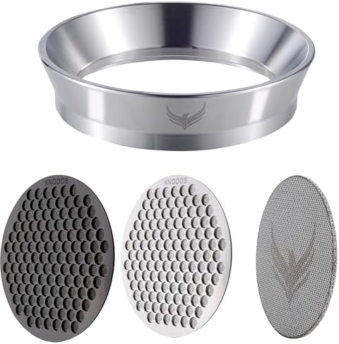 Espresso Funnel 58mm and Puck Screen Set - Includes Stainless Steel Portafilter Funnel and 3pcs Filters for 58mm Portafilter Baskets