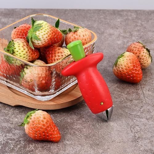 3 pack fruit strawberry corer stem remover picker huller tool;kitchen gadgets (3)