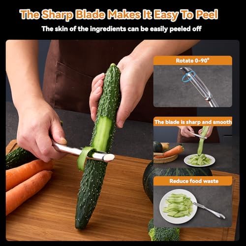 Straight Stainless Steel Potato Vegetable Peeler for Kitchen