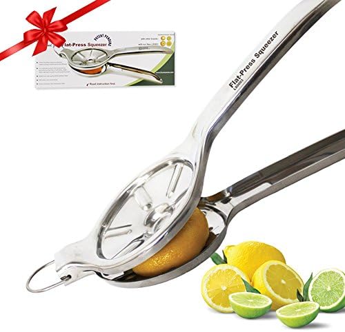 Jumbo Size FLAT PRESS 100% Stainless Steel Lemon Squeezer, LS0003
