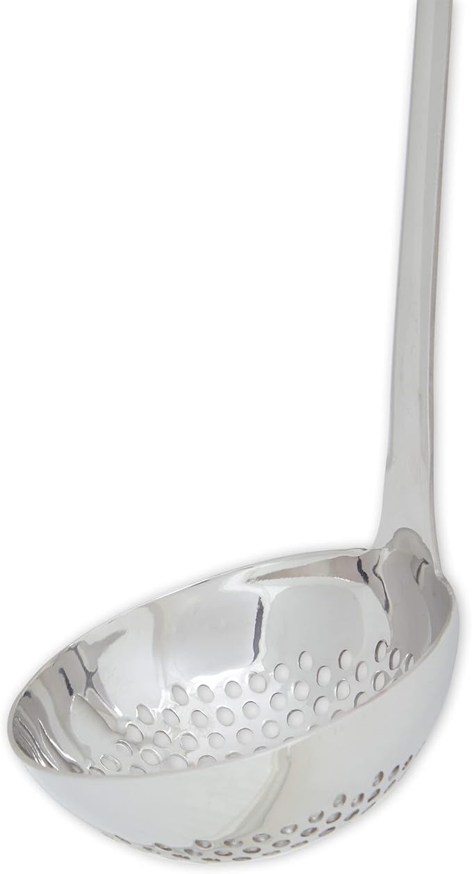 RSVP International Endurance Kitchen Collection Pierced Straining Tools, Ladle, 18/8 Stainless Steel