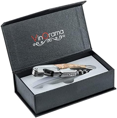 Waiters Corkscrew Wine Opener Rosewood Handle 3-in-1 Beer Bottle Opener and Foil Cutter, The Best Choice of Professional Waiters and Bartenders Around the Globe
