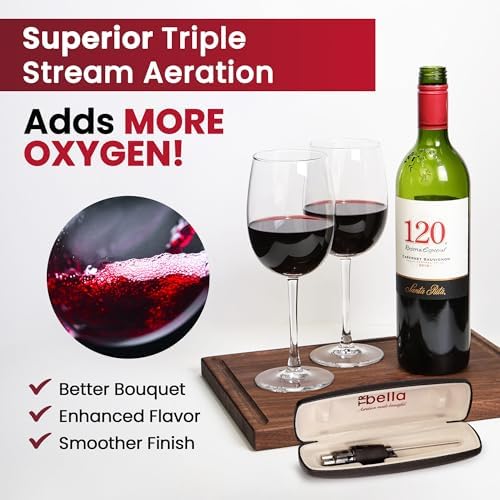 Classic Wine Aerator, Multi-Stream Wine Aeration 3 Stainless Steel Spouts