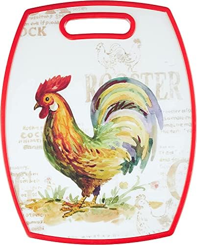 Cuisinart Rooster Collection Cutting Board, Multicolor