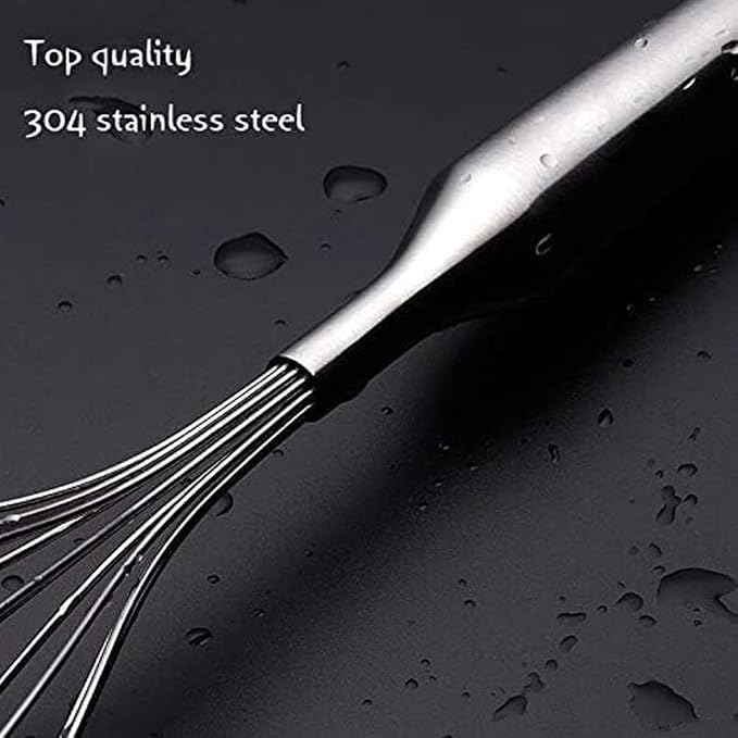 2 Pack 12-inch 304 Stainless Steel Balloon Whisk Set Kitchen Wire Whisk (2 Pack)